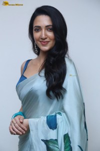 actress Neha Shetty ravishing looks in a blue saree