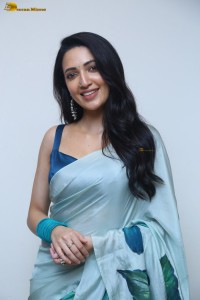 actress Neha Shetty ravishing looks in a blue saree