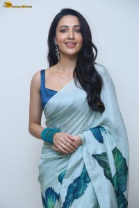 actress Neha Shetty ravishing looks in a blue saree