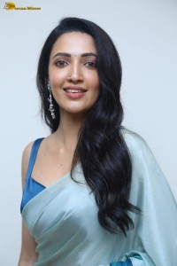 actress Neha Shetty ravishing looks in a blue saree