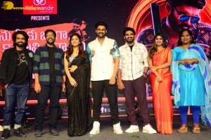 Pictures from the Pre-Release function of 'Nenu Meeku Baaga Kavalsinavaadini’ - attended by Kiran Abbavaram, Sonu Thakur and Sanjana Anand