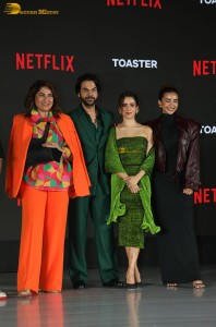 Netflix Slate 2025 attended by Shah Rukh Khan, Yami Gautam, Venkatesh, Fatima Sana Shaikh, Saif Ali Khan, Khushi Kapoor, Rana Daggubati, and Vaani Kapoor