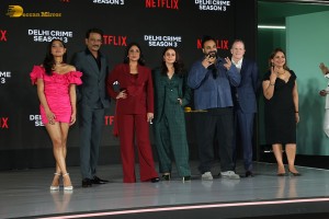 Netflix Slate 2025 attended by Shah Rukh Khan, Yami Gautam, Venkatesh, Fatima Sana Shaikh, Saif Ali Khan, Khushi Kapoor, Rana Daggubati, and Vaani Kapoor