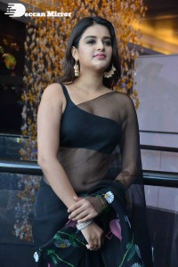 Nidhhi Agerwal in a Black Saree