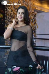 Nidhhi Agerwal in a Black Saree
