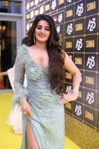 actress Nidhhi Agerwal sizzling looks at a function
