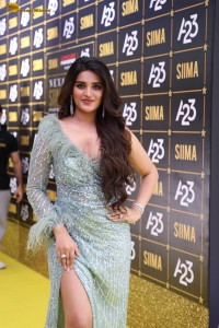actress Nidhhi Agerwal sizzling looks at a function