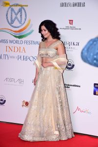 actress Niharica Raizada gorgeous in a white lehenga choli dress
