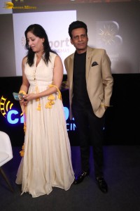 Niharica Raizada and Manoj Bajpayee inaugurate Cineport Cinemas in Gurgaon