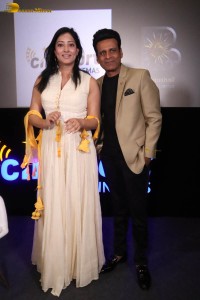 Niharica Raizada and Manoj Bajpayee inaugurate Cineport Cinemas in Gurgaon