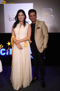 Niharica Raizada and Manoj Bajpayee inaugurate Cineport Cinemas in Gurgaon