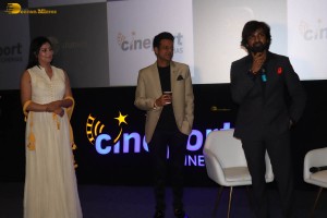Niharica Raizada and Manoj Bajpayee inaugurate Cineport Cinemas in Gurgaon