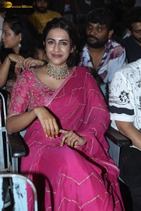 actress and producer Niharika Konidela beautiful in a pink saree