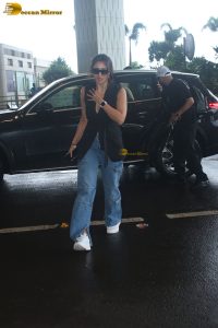 actress Nikita Dutta chic look at mumbai airport