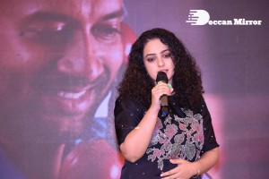 South Indian Actress Nithya Menen at a movie funciton