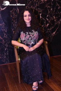 South Indian Actress Nithya Menen at a movie funciton