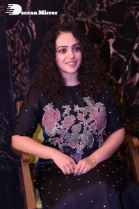 South Indian Actress Nithya Menen at a movie funciton