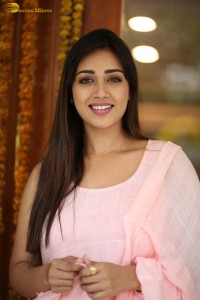 indian actress nivetha pethuraj in a pink salwar kameez dress