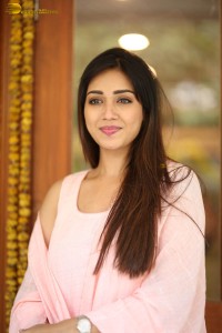 indian actress nivetha pethuraj in a pink salwar kameez dress