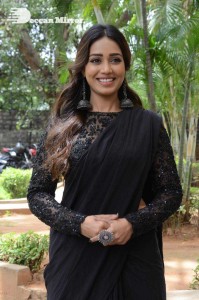 Actress Nivetha Pethuraj dressed in all black for a photoshoot
