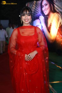 Nivetha Pethuraj cute in a red salwar dress at a party