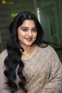 Indian actress Nivetha Thomas cute photoshoot in a saree