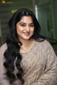 Indian actress Nivetha Thomas cute photoshoot in a saree