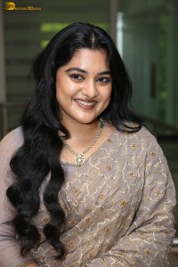 Indian actress Nivetha Thomas cute photoshoot in a saree