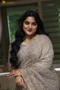 Indian actress Nivetha Thomas cute photoshoot in a saree
