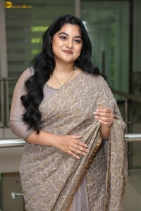 Indian actress Nivetha Thomas cute photoshoot in a saree
