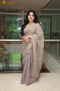 Indian actress Nivetha Thomas cute photoshoot in a saree