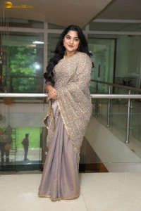 Indian actress Nivetha Thomas cute photoshoot in a saree