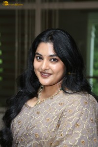 Indian actress Nivetha Thomas cute photoshoot in a saree