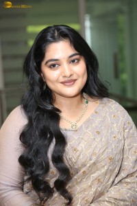 Indian actress Nivetha Thomas cute photoshoot in a saree