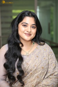 Indian actress Nivetha Thomas cute photoshoot in a saree