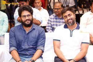 Success Meet of the film Oke Oka Jeevitham attended by Amala Akkineni, Sharwanand and Vennela Kishore