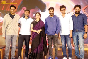 Success Meet of the film Oke Oka Jeevitham attended by Amala Akkineni, Sharwanand and Vennela Kishore