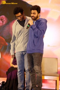 Success Meet of the film Oke Oka Jeevitham attended by Amala Akkineni, Sharwanand and Vennela Kishore