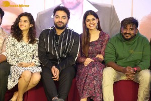 Ori Devuda success celebrations attended by Vishwak Sen, Mithila Palkar and Asha Bhat