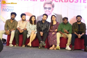 Ori Devuda success celebrations attended by Vishwak Sen, Mithila Palkar and Asha Bhat