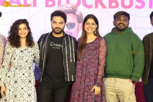 Ori Devuda success celebrations attended by Vishwak Sen, Mithila Palkar and Asha Bhat