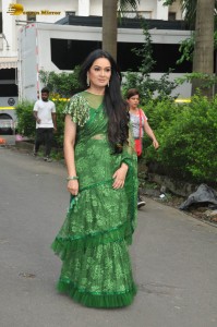 Veteran Bollywood Actors Shakti Kapoor and Padmini Kolhapure were spotted at Film City in Goregaon on July 10, 2023