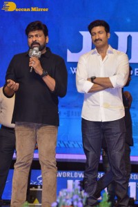 Chiranjeevi, Gopichand and Raashi Khanna at the Pre-Release Function of the movie Pakka Commercial