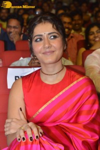 Chiranjeevi, Gopichand and Raashi Khanna at the Pre-Release Function of the movie Pakka Commercial