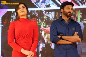 Telugu Movie Pakka Commercial Press Meet attended by Gopichand, Raashi Khanna, Allu Aravind and others