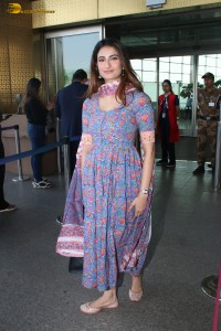 actress Palak Tiwari cute in a blue salwar