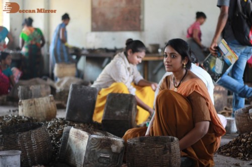 Working stills from Palasa 1978 Movie