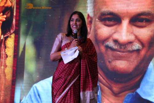 Pictures from Telugu Movie 'Palasa' pre-release function attended by cast including Actress Nakshatra