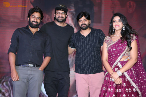 Pictures from Telugu Movie 'Palasa' pre-release function attended by cast including Actress Nakshatra