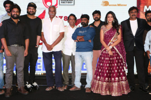 Pictures from Telugu Movie 'Palasa' pre-release function attended by cast including Actress Nakshatra